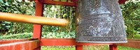 Bell in a Buddhist temple, Byodo-In Temple, Oahu, Hawaii Fine Art Print