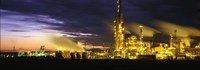 Night Oil Refinery Fine Art Print