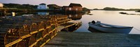Lobster Traps at a Dock, Change Islands, Canada Fine Art Print
