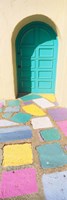 Colored Tiles of a Door in Balboa Park, San Diego, California Fine Art Print