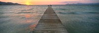Alcudia Pier at Sunset, Majorca, Spain Fine Art Print