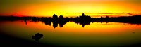 Silhouette of Tufa Formations in Mono Lake, California Fine Art Print