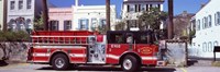 Fire Truck, Charleston, South Carolina Fine Art Print