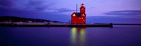 Big Red Lighthouse at Dusk, Holland, Michigan Fine Art Print
