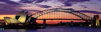 Sydney Harbor Bridge At Sunset,  Australia Fine Art Print