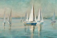 Sailboats at Sunrise Fine Art Print