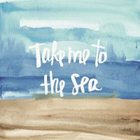 Coastal Breeze Quotes II Fine Art Print