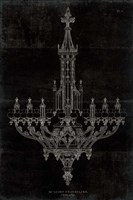 Ornamental Metal Work Chandelier Framed Print