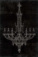 Ornamental Metal Work Chandelier Fine Art Print