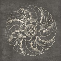 Rosette IV Gray Fine Art Print