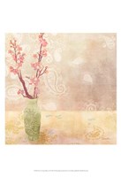 Vase of Cherry Blossoms I Framed Print