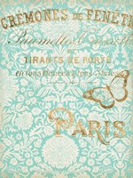 Paris in Gold II Framed Print