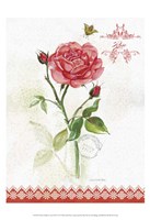 Flower Study on Lace XIII Fine Art Print