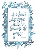 Love Quote II Framed Print