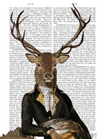 Deer in Chair Fine Art Print