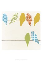 Patterned Perch I Framed Print