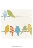 Patterned Perch IV Framed Print