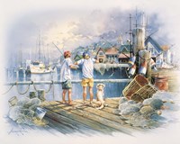 Fishing Dock A Fine Art Print