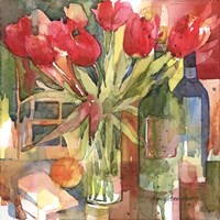 Bottles & Blooms Fine Art Print