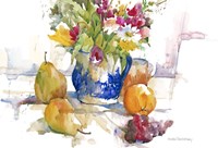 Blue Patterned Jug Fine Art Print