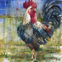 Fenced Fowl Fine Art Print