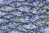 Mosaic School At Sea Fine Art Print