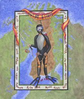 Swim Finn Fine Art Print