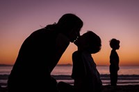 A Mother's Kiss Framed Print