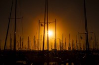 Mast Sunset Fine Art Print