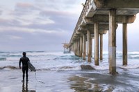 Sizing Up the Surf Fine Art Print