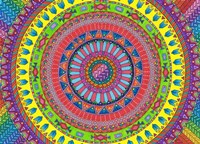 Aztec Rainbow Fine Art Print