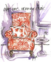 Awesome Orange Chair Fine Art Print