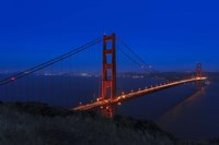 Golden Gate bridge at Night Fine Art Print