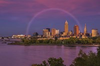 Rainbow over Cleveland Fine Art Print