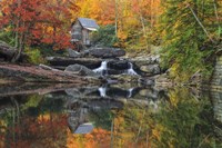 Grist Mill In The Fall Fine Art Print