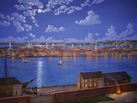 New York From Brooklyn Heights In 1848 Fine Art Print