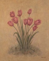 Bunch of Red Tulips Fine Art Print