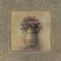 Red Flowers In Vase 2 Fine Art Print