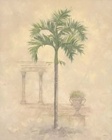 Palm With Architecture 1 Fine Art Print