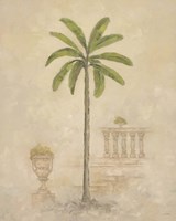 Palm With Architecture 3 Fine Art Print