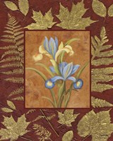 Flowers With Leaf Border Fine Art Print