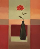 Black Vase 4 Framed Print