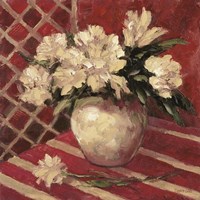 Peonies In Vase Fine Art Print