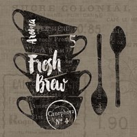 Linen Coffee III Fine Art Print