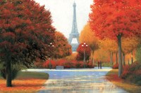 Autumn in Paris Couple Fine Art Print