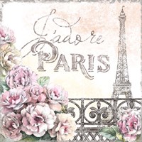 Paris Roses III Fine Art Print