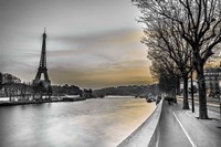 River Seine And The Eiffel Tower Fine Art Print