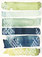 Aqua Streak II Fine Art Print