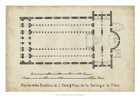 Plan for the Basilica at St. Paul's Fine Art Print