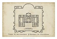 Plan for the Baths of Diocletian Fine Art Print